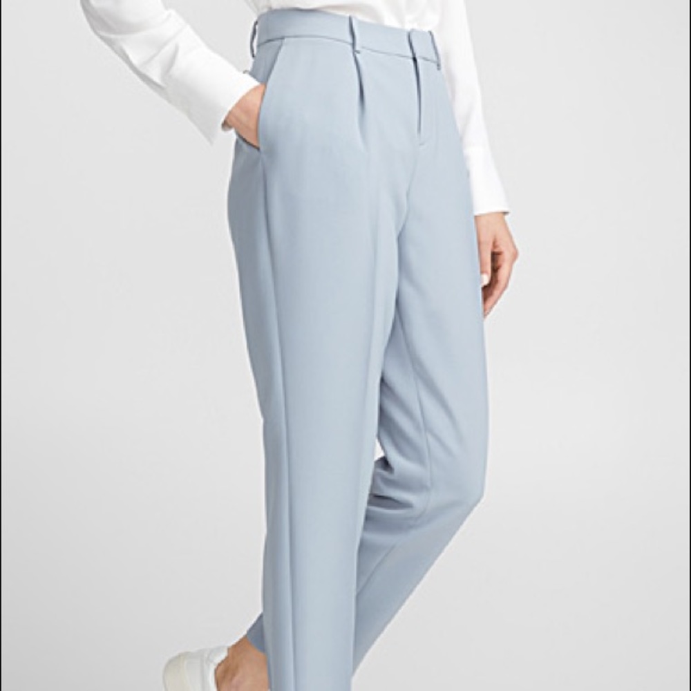 Simons techno darted crepe pants
